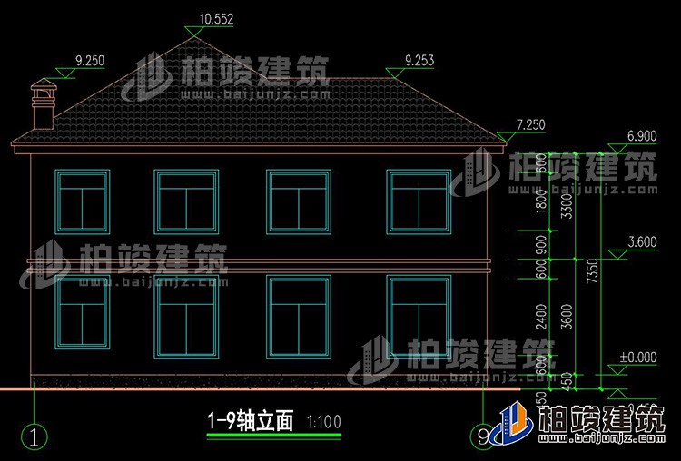 正立面图